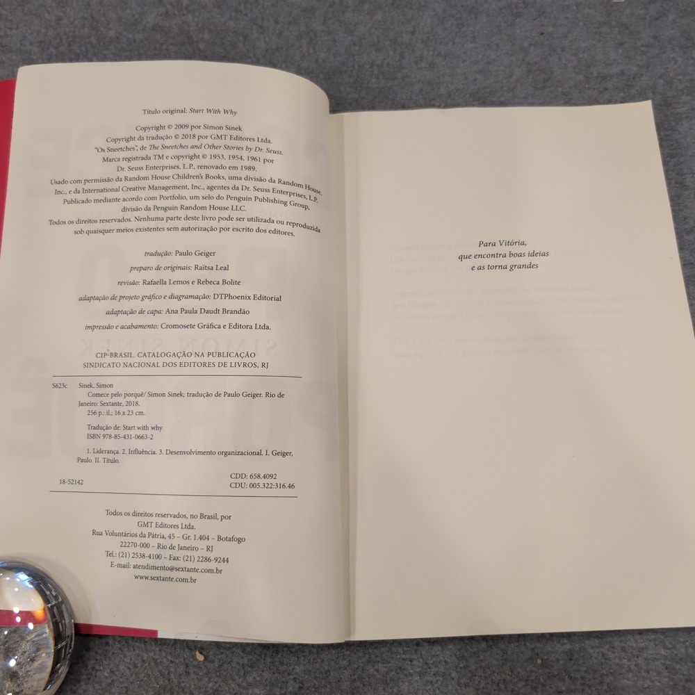 Comece pelo Porquê Simon Sinek Portuguese Edition Start With Why Paperback Book - Picture 3 of 5